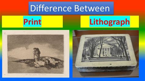 Difference between Print and Lithograph - YouTube