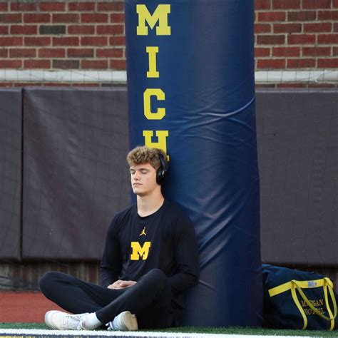 Who’s That Meditating Under the Goal Post? Michigan Quarterback J.J ...
