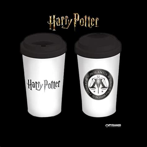 HARRY POTTER Ministry Of Magic Ceramic Travel Tea or Coffee Mug - DESIGN.JM