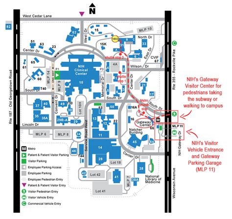 Nih Main Campus Map