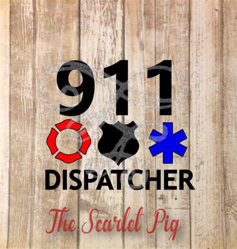 911 Dispatcher svg dxf png eps pdf Ambulance Police