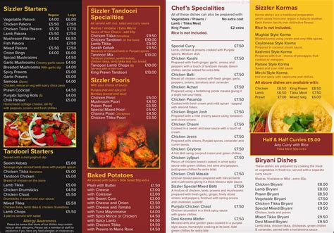 Online Menu of Indian Sizzler Restaurant, Coatbridge, United Kingdom, ML5 3DG - Zmenu