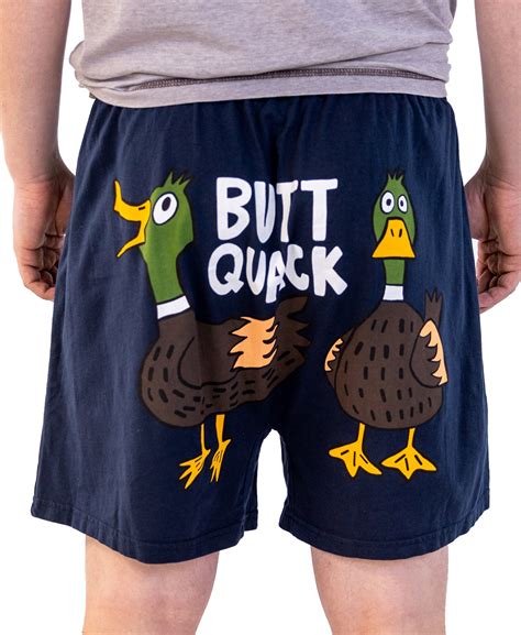 LazyOne Funny Animal Boxers, Novelty Boxer Shorts, Humorous Underwear, Gag Gifts for Men, Duck ...