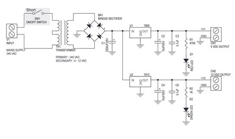 12v Regulated Power Supply Circuit Diagram