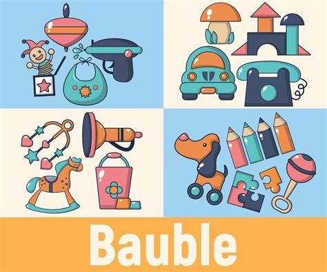 Bauble concept banner, cartoon style 8291131 Vector Art at Vecteezy