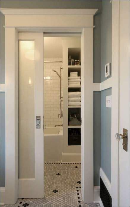 Super Pocket Door Closet Spaces Ideas | Small bathroom remodel designs, Bathroom remodel designs ...