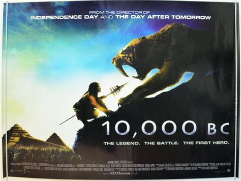 10,000 BC - Original Cinema Movie Poster From pastposters.com British Quad Posters and US 1 ...