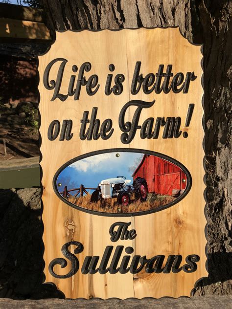 Custom Farm Signs | Personalized Wood Farm Signs with Family Name