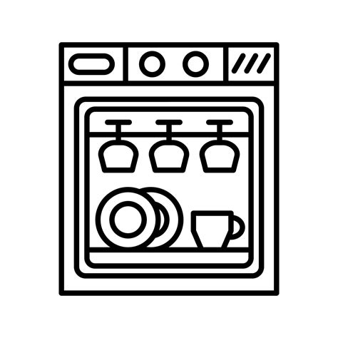 Dishwasher Vector Icon 14601979 Vector Art at Vecteezy