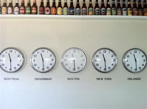 My friend just finished a timezone wall clock display in his apartment ...