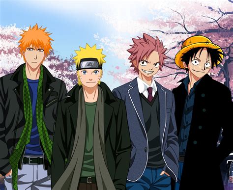 Bleach Naruto One Piece Desktop Wallpapers - Wallpaper Cave