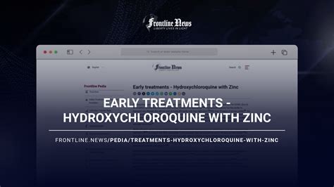 Hydroxychloroquine with Zinc | Frontline News