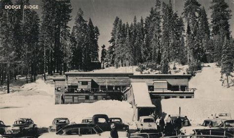 Dodge Ridge Ski Lodge Pinecrest, CA Postcard