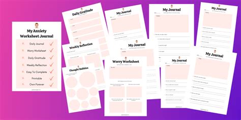 Printable Anxiety Worksheet Journal That Will Inspire