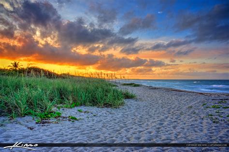 Hobe Sound Beach Sunset HDR Image | HDR Photography by Captain Kimo