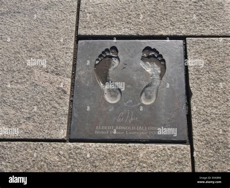 Footprints nobel prize laureates cast hi-res stock photography and images - Alamy