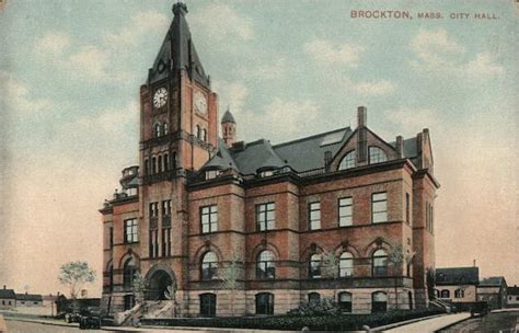 City Hall Brockton, MA Postcard