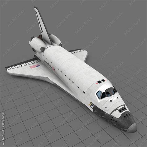 Space Shuttle Stock 3D アセット | Adobe Stock