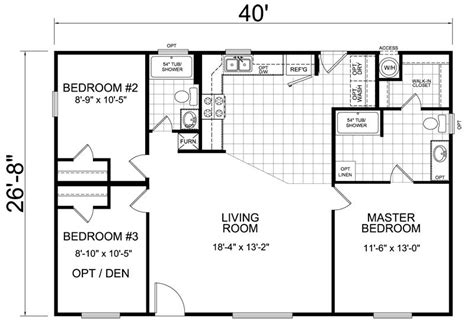 40x27 floor plan | Small house floor plans, Tiny house floor plans, Small house plans