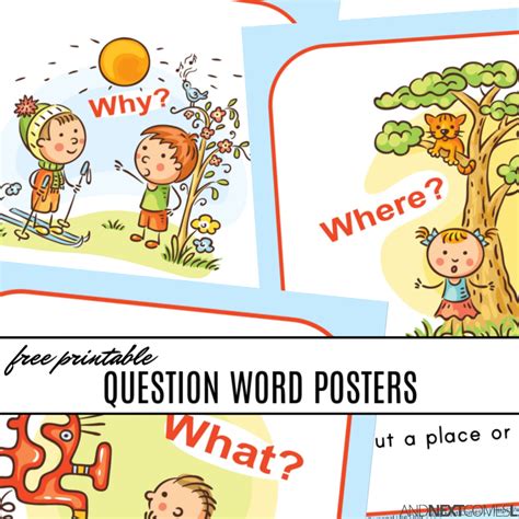 Free Printable WH Question Word Posters | And Next Comes L - Hyperlexia ...