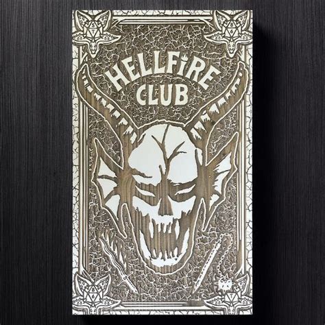 'Netflix Stranger Things: Season 4 - Hellfire Club Laser Engraved Wood Wall Art' Laser Engraved ...