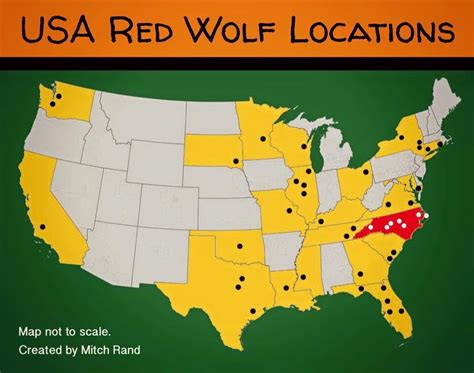 Red Wolf Habitat Map