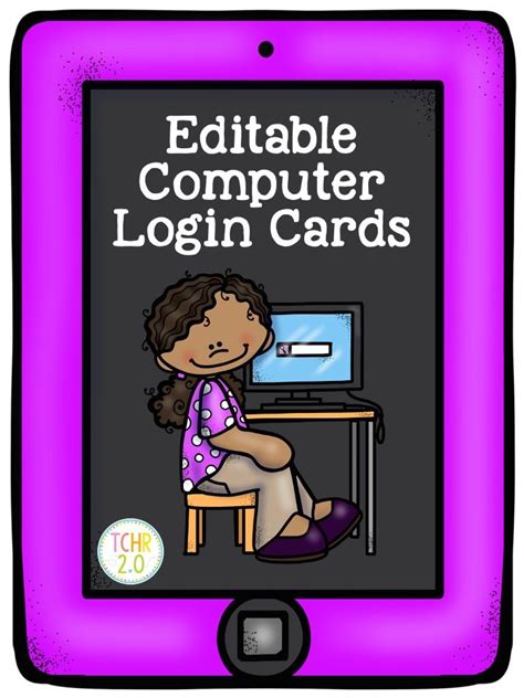 This is an editable set of cards that you can use for student user names and passwords. Just ...