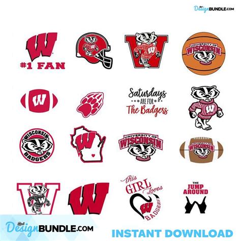 Wisconsin Badgers Logo Team Svg, Sport Svg, Sport Football Team Svg ...