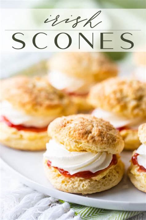 Irish Scones with Jam & Cream: Easy recipe! -Baking a Moment