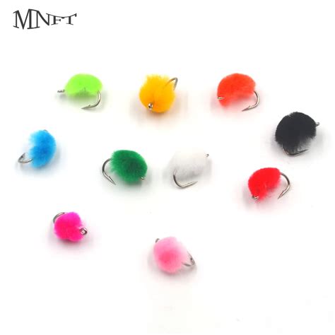 Aliexpress.com : Buy MNFT Mixed 10Pcs Glo Bug Egg Fly for Trout Egg Fly Hook 10 different Colors ...