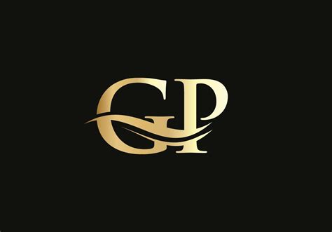 Elegant and stylish GP logo design for your company. GP letter logo. GP Logo for luxury branding ...