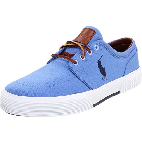 Polo Ralph Lauren Mens Faxon Low Sneaker in Blue for Men (light blue) | Lyst