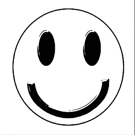 Smiley Face Line Drawing | Free download on ClipArtMag