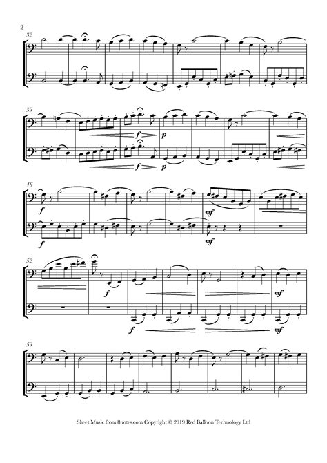 Tchaikovsky, Pyotr Ilyich - Waltz from Serenade for Strings for Cello Duet - Free Sheet music ...