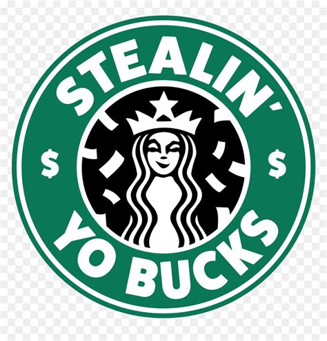 Starbucks Logo Parody , Png Download - Starbucks, Transparent Png - vhv