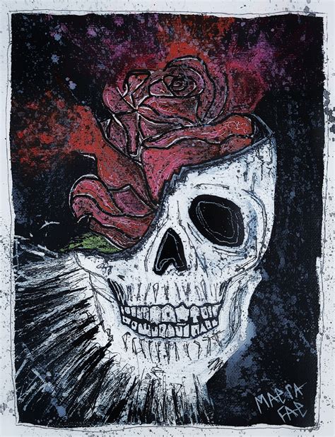 8x10 Art Print Skull Art Skeleton Art Wicca Art - Etsy