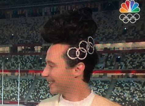 Look: Johnny Weir had ridiculous hair for Olympics' Closing Ceremony