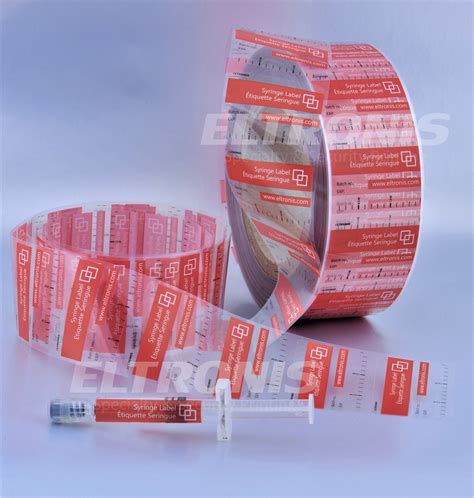 Syringe Labels (clear on clear) | Eltronis