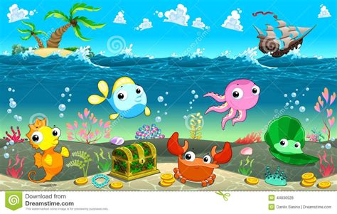 Funny scene under the sea | Animal art projects, Under the sea, Funny scenes