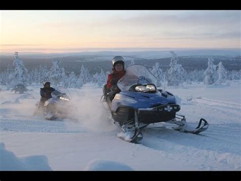 Snowmobile ride in Lapland - FINLAND - YouTube