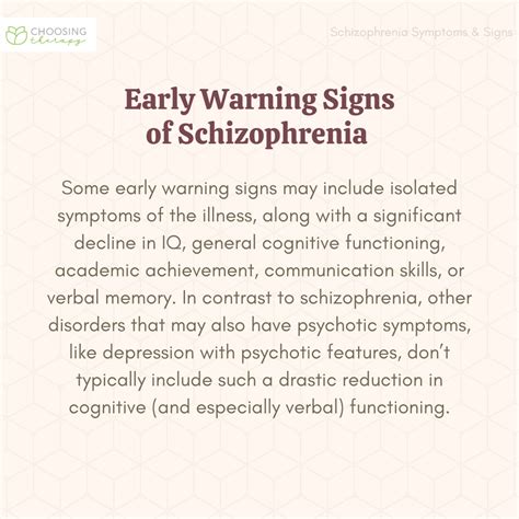 What Are the Symptoms & Signs of Schizophrenia?