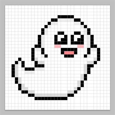 How to Make a Pixel Art Ghost - Mega Voxels