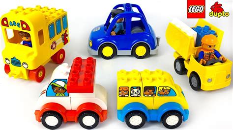 4-Pack Multi Vehicles Transportation Set Big Building Blocks Compatible ...