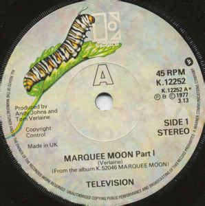 Television - Marquee Moon | Releases | Discogs