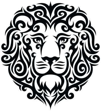 Tattoo lion PNG image