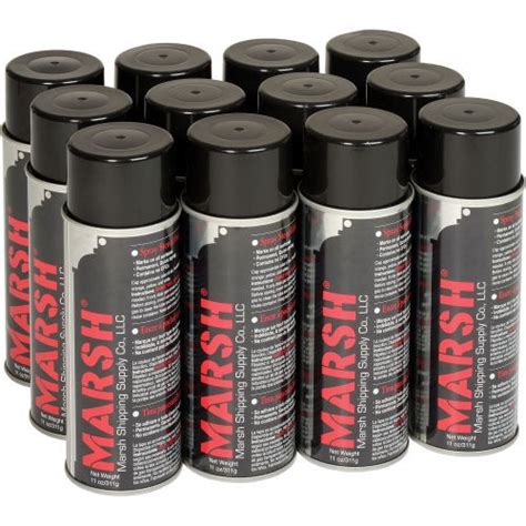 Marsh - Black Spray Stencil Ink (12pk)-180C-30395