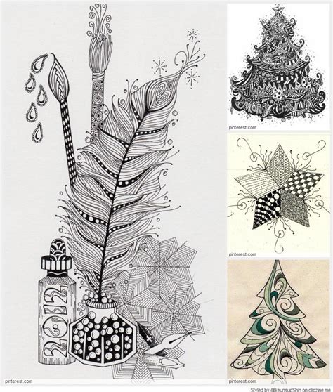 Christmas Zentangle Patterns | Zentangle patterns, Zentangle artwork, Zentangle drawings