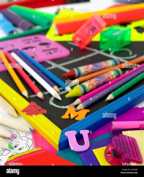 kids stationary Stock Photo - Alamy