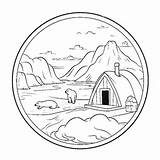 North pole coloring Page – Coloring Corner sketch template