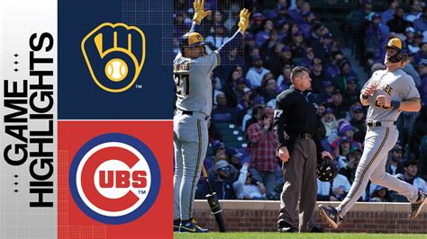 Winker, Lauer lift Brewers to 9-5 win over the Cubs | 04/02/2023 ...